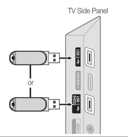 Connect the USB to your Android TV