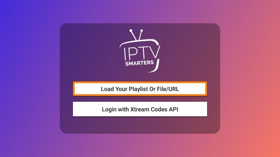 Add your playlist file to watch ATV IPTV