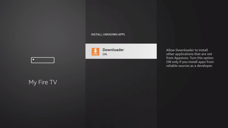 Install Unknown Apps  to install Apex IPTV