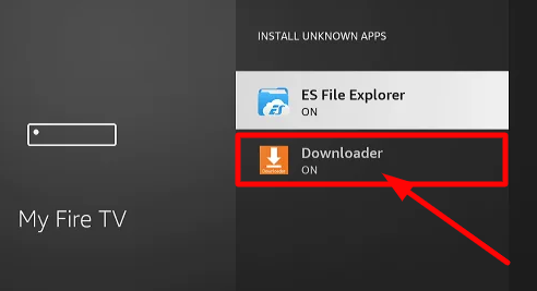 Turn on Downloader on Firestick