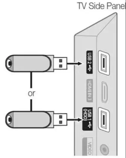 Connect the USB to your Smart TV