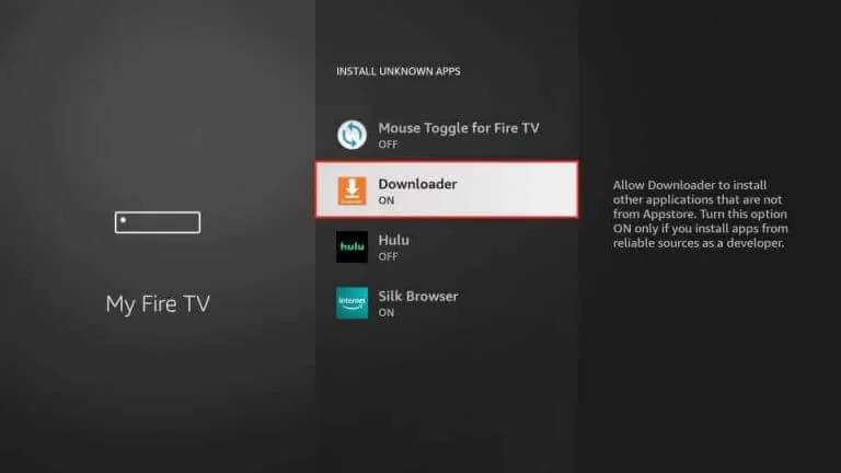 downloader to access Cosmos IPTV