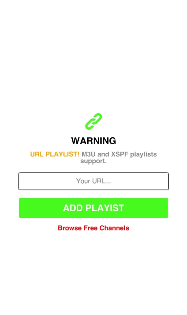 m3U URL for Add playlist for Crow IPTV