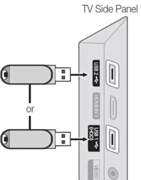 Connect the USB to the Smart TV