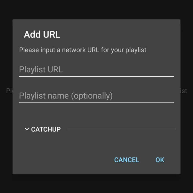 Select OK to stream Fast IPTV