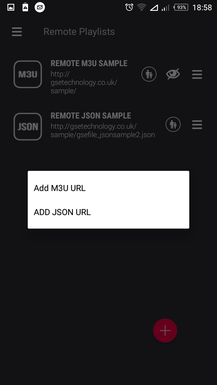 Select Add M3U URL to stream Fast IPTV