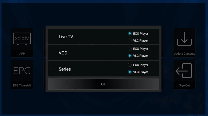 HD World IPTV on Android Device with XCIPTV 