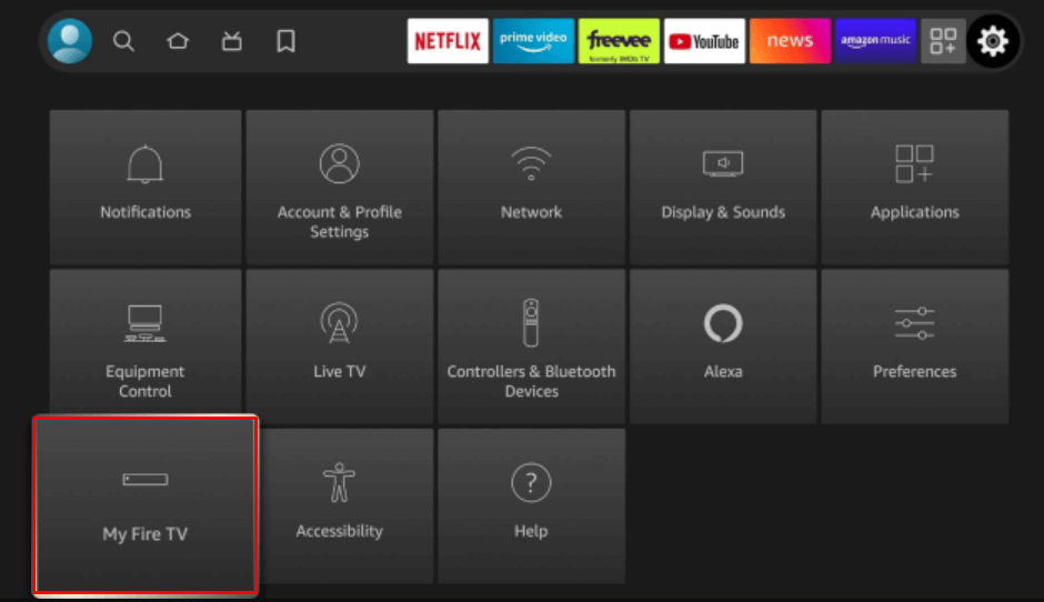 Select My Fire TV to install Hulk IPTV