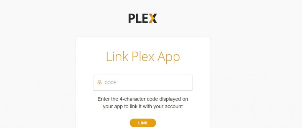 Activate Plex app