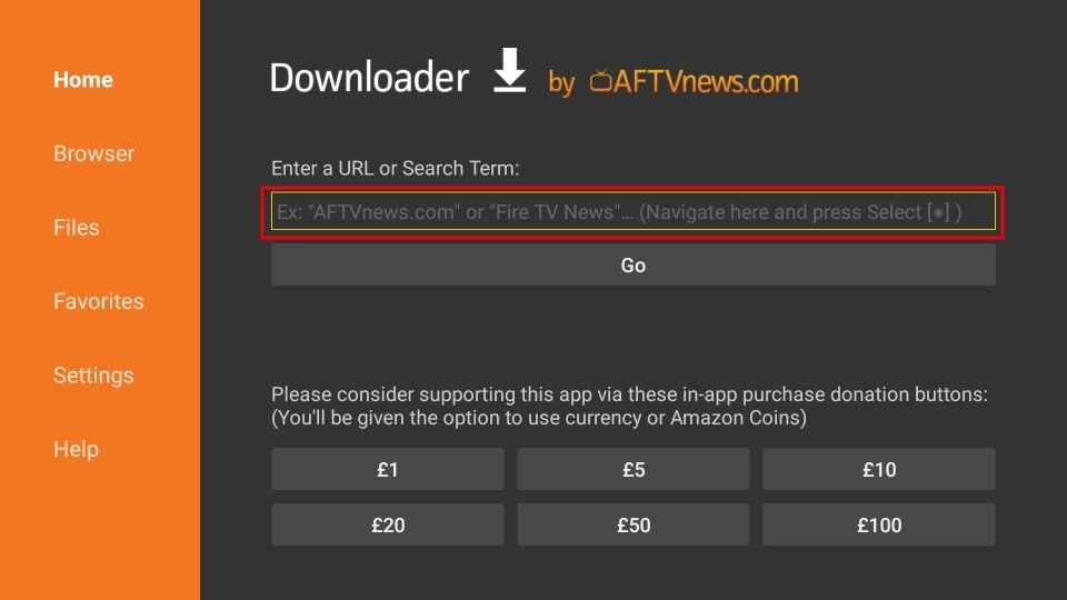 Enter the download link of the GoTV IPTV player app