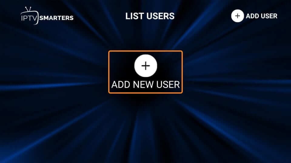 Click Add users to watch Motion TV IPTV on Firestick