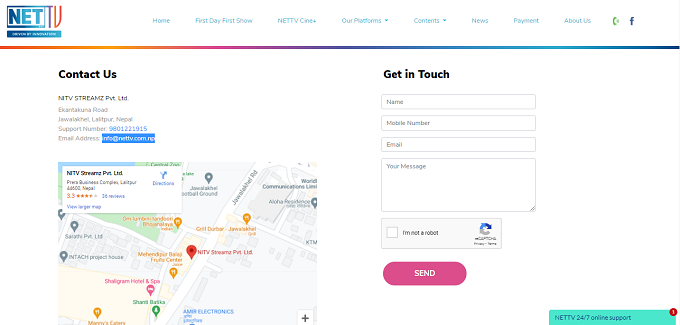 Customer Support - NetTV IPTV