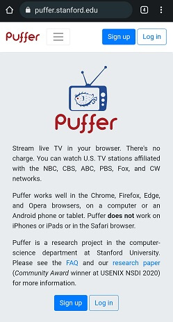 Puffer TV on Android 