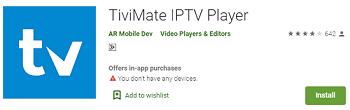 TiviMate on Android for Rabbit IPTV