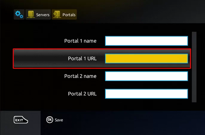 Select Portal 1 URL