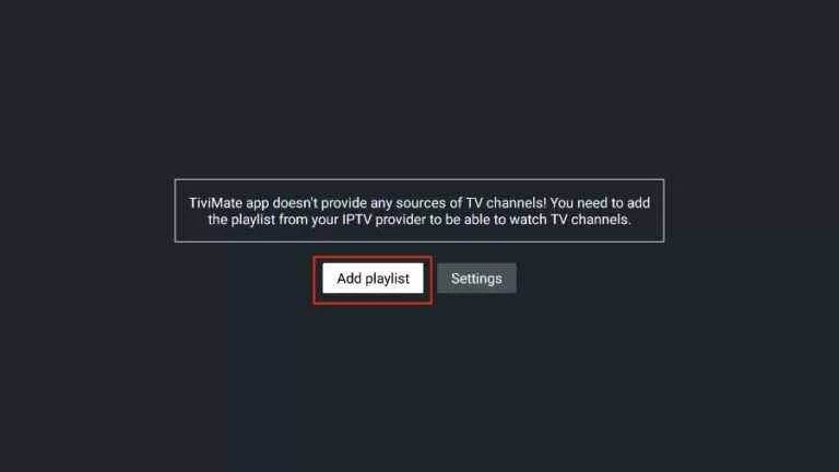add playlist and get TV subscription IPTV