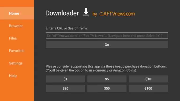 Enter the apk link for TVTube iptv