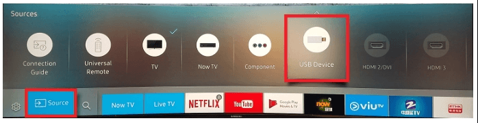Select the USB device for Twisted TV IPTV