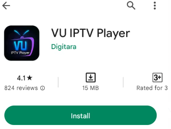VU IPTV Player app