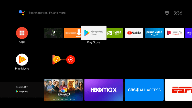 Select Play Store to stream Viewsible IPTV