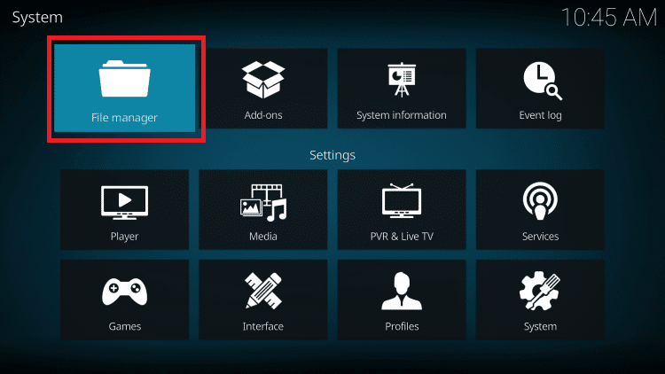 File manager - Synopsys IPTV