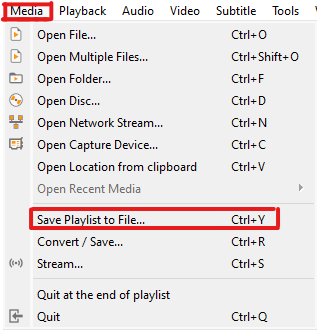 How to Convert XSPF file on VLC Media Player