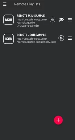 Select remote playlist